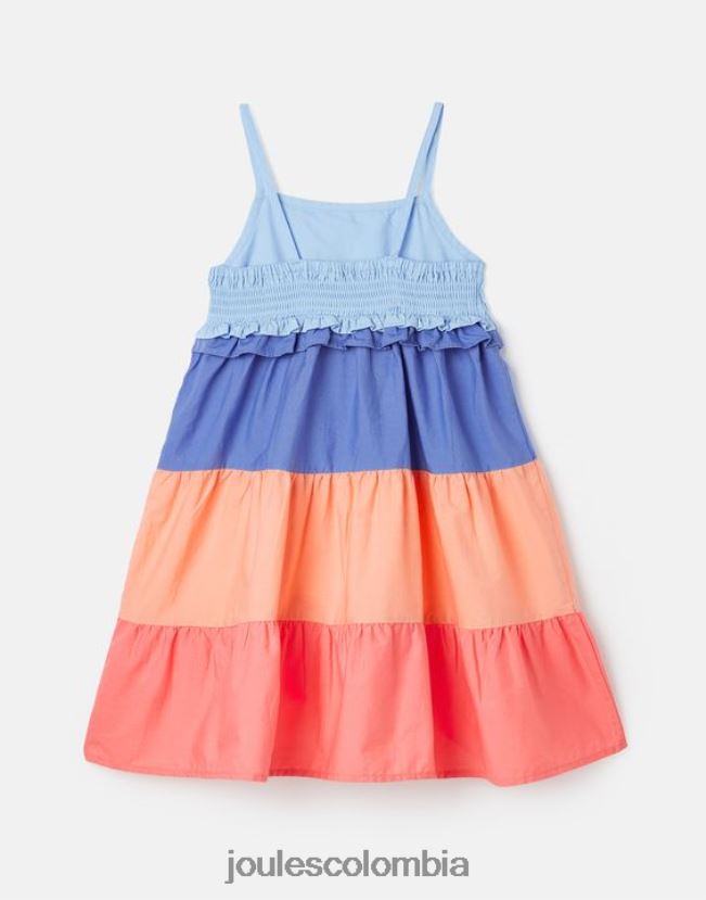Joules vestir chicas vestido trapecio theadora 5-12 años H0604R314 bloque de color