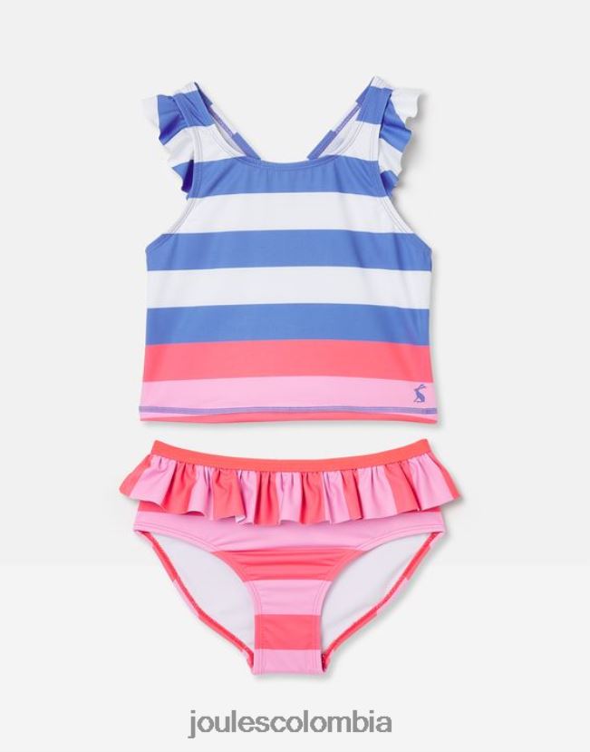 Joules vestir chicas laurielle tankini 2-12 años H0604R296 raya múltiple