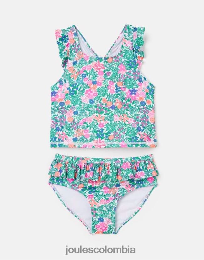 Joules vestir chicas laurielle tankini 2-12 años H0604R312 multi florecitas