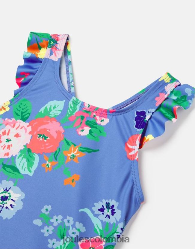 Joules vestir chicas laurielle tankini 2-12 años H0604R319 flores azules