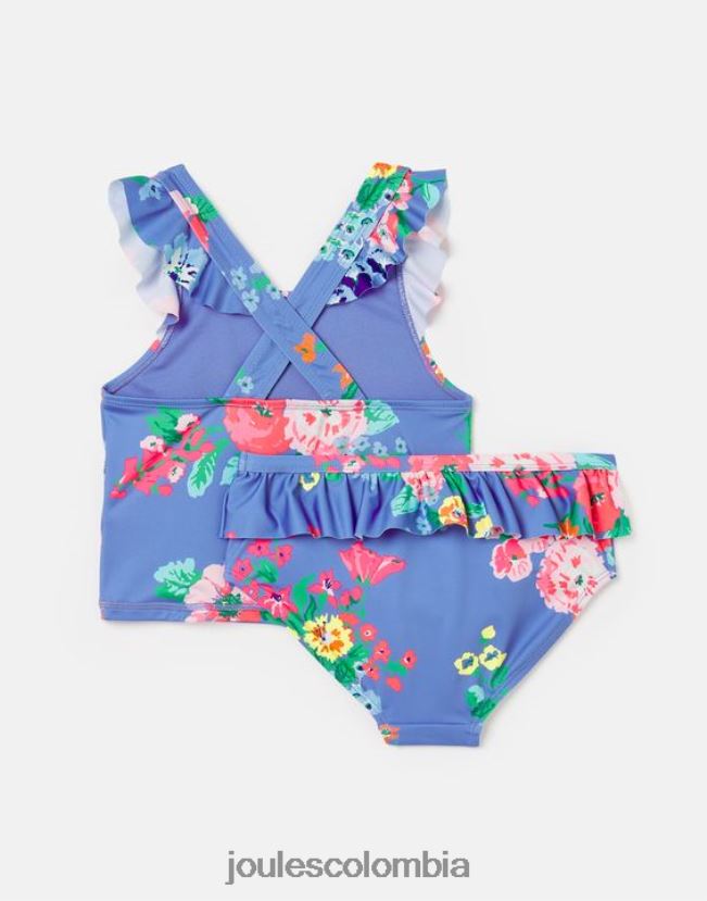 Joules vestir chicas laurielle tankini 2-12 años H0604R319 flores azules