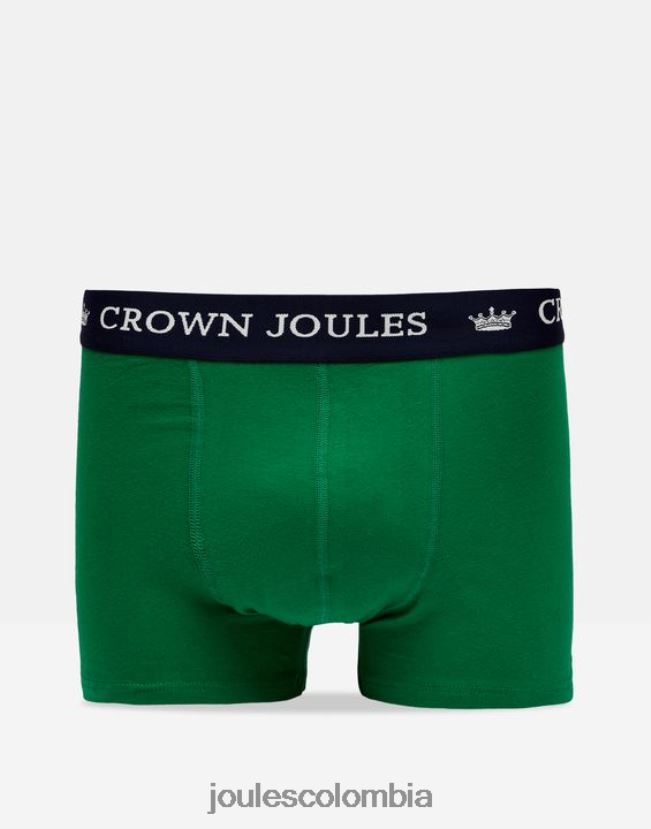 Joules accesorios hombres Pack de 2 bóxers de algodón Crown H0604R172 raya azul verde