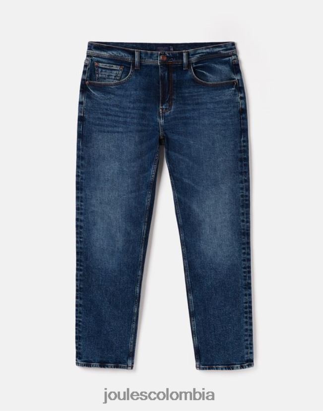 Joules vestir hombres Vaqueros de mezclilla con cinco bolsillos y corte slim The Oakham H0604R230 mezclilla con lavado medio