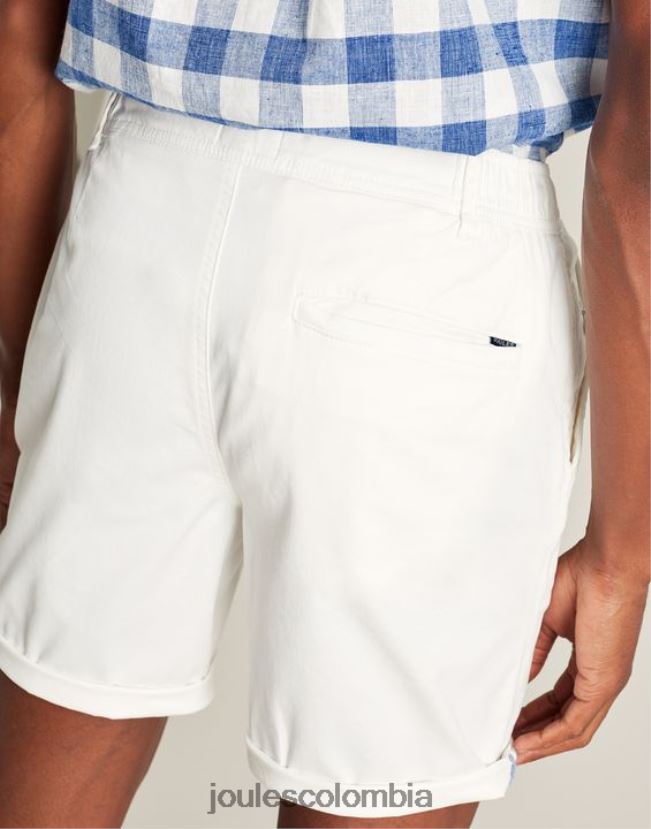 Joules vestir hombres shorts tejidos en el muelle H0604R232 blanco