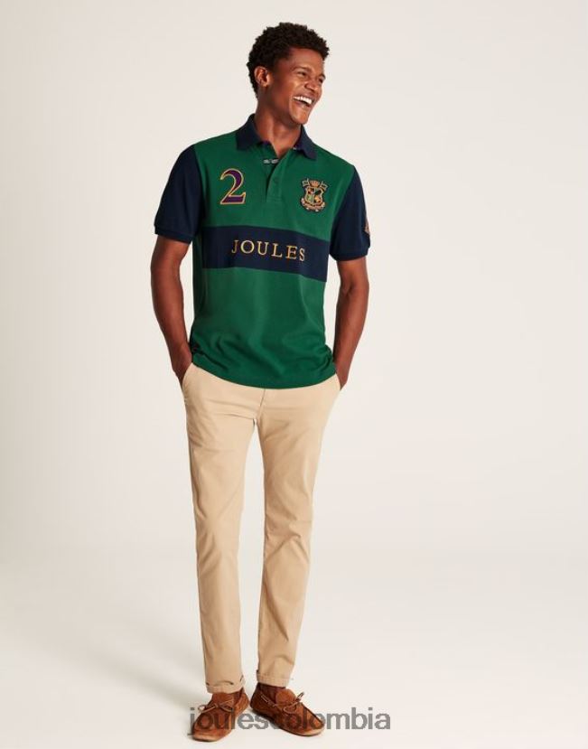 Joules vestir hombres playera tipo polo con adornos H0604R221 verde