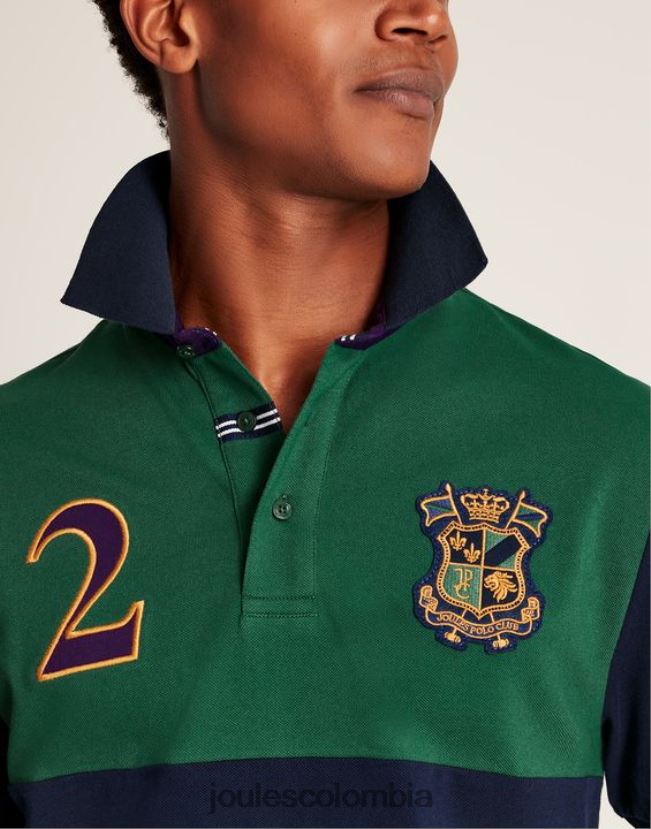 Joules vestir hombres playera tipo polo con adornos H0604R221 verde