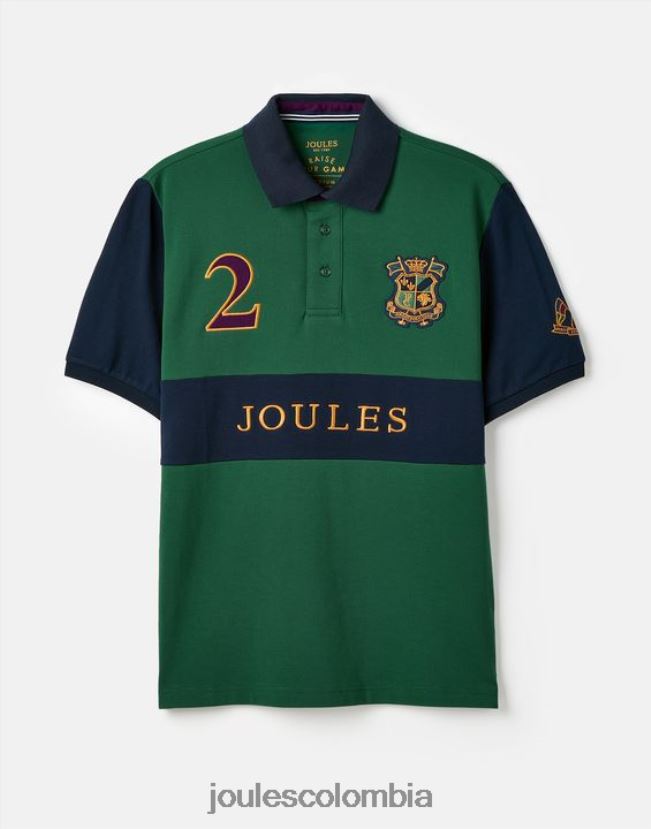 Joules vestir hombres playera tipo polo con adornos H0604R221 verde