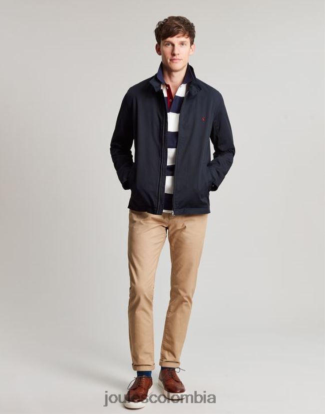 Joules vestir hombres polo de avellana H0604R165 raya blanca azul