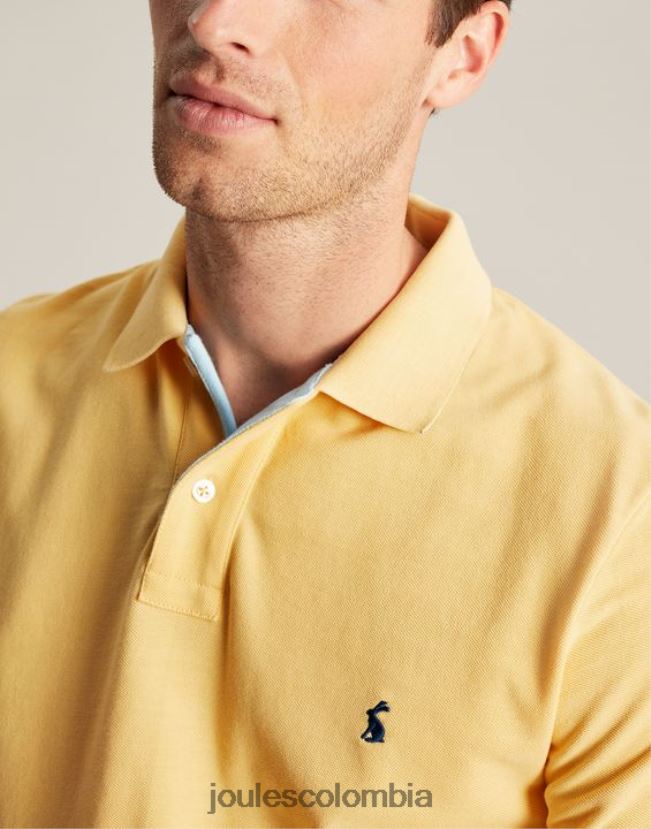 Joules vestir hombres polo de madera H0604R187 de color amarillo pálido