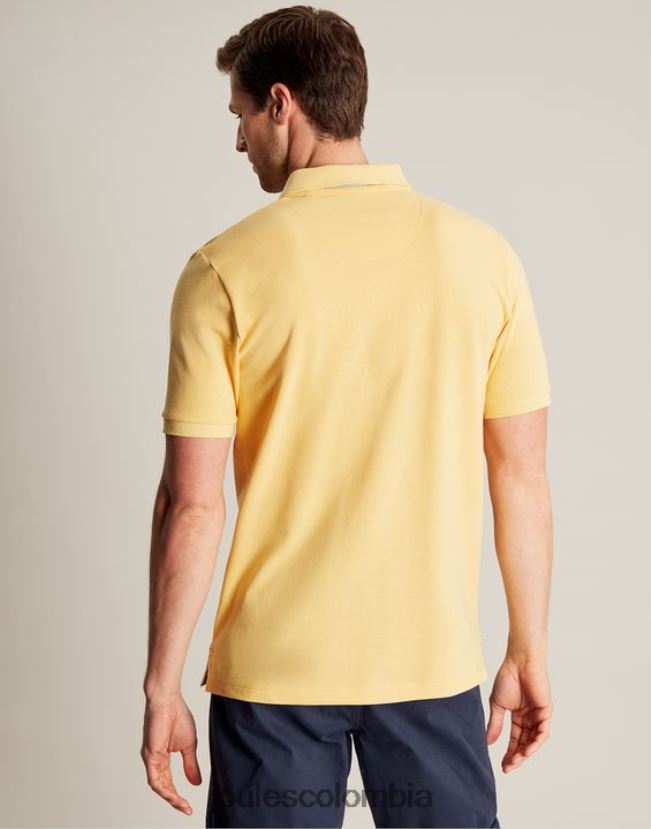 Joules vestir hombres polo de madera H0604R187 de color amarillo pálido