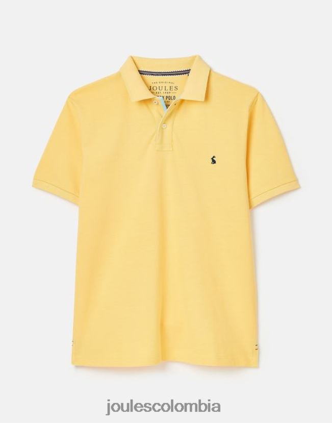 Joules vestir hombres polo de madera H0604R187 de color amarillo pálido