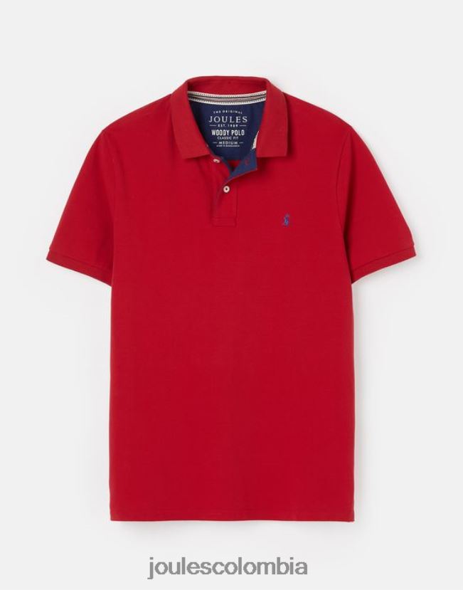Joules vestir hombres polo de madera H0604R193 chile rojo
