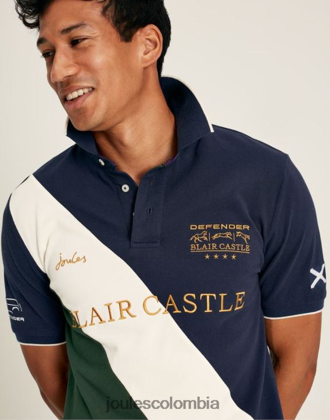 Joules vestir hombres polo manga corta blair H0604R169 marina francesa
