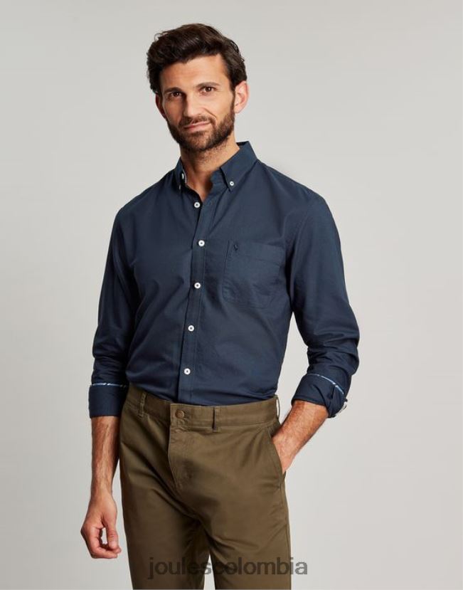 Joules vestir hombres camisa Oxford de corte clásico H0604R164 marina francesa