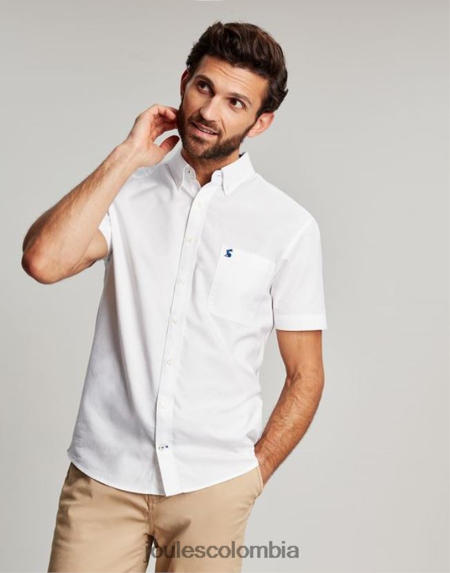 Joules vestir hombres camisa Oxford de corte clásico H0604R233 blanco