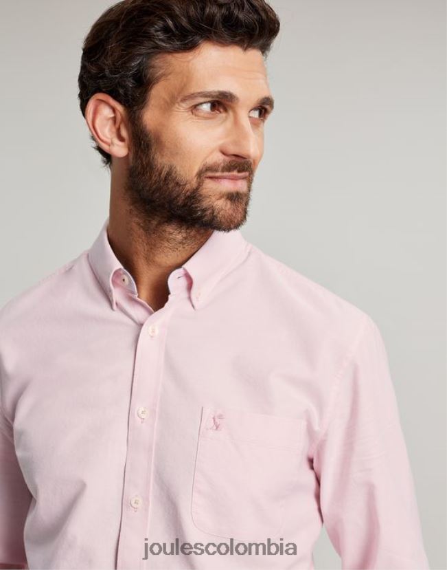 Joules vestir hombres camisa Oxford de corte clásico H0604R235 rosa