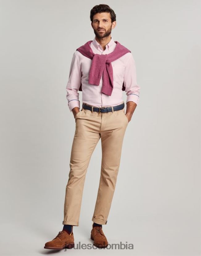 Joules vestir hombres camisa Oxford de corte clásico H0604R235 rosa
