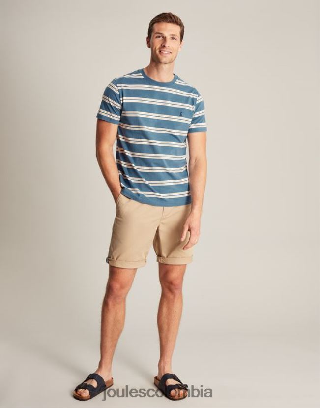 Joules vestir hombres camiseta a rayas del cobertizo del barco H0604R210 raya azul dorada