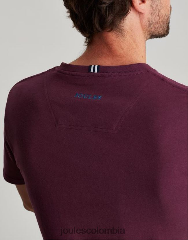 Joules vestir hombres camiseta de punto denton H0604R251 borgoña