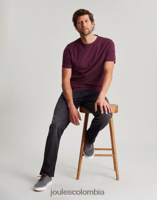 Joules vestir hombres camiseta de punto denton H0604R251 borgoña