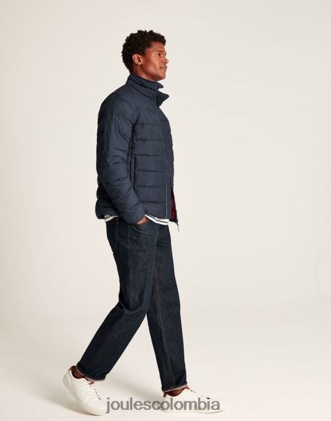 Joules vestir hombres ir a chaqueta acolchada resistente al agua H0604R179 marina marina
