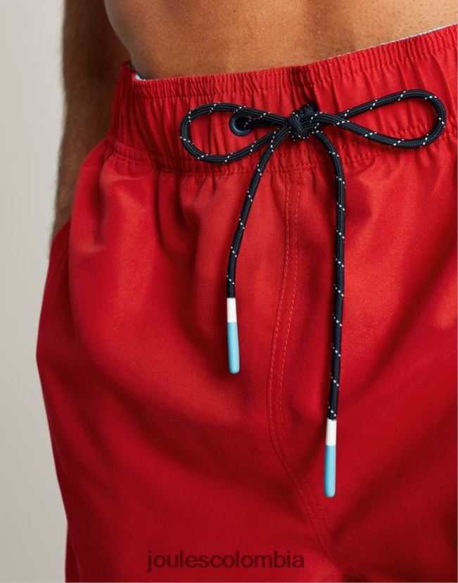 Joules vestir hombres bañador liso tipo galera H0604R234 rojo