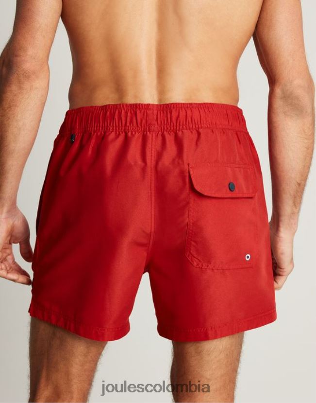 Joules vestir hombres bañador liso tipo galera H0604R234 rojo