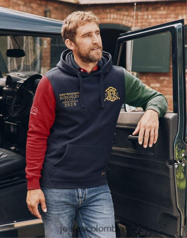 Joules vestir hombres sudadera con capucha unisex burghley H0604R168 marina francesa