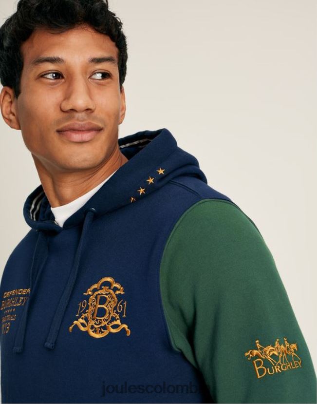 Joules vestir hombres sudadera con capucha unisex burghley H0604R168 marina francesa