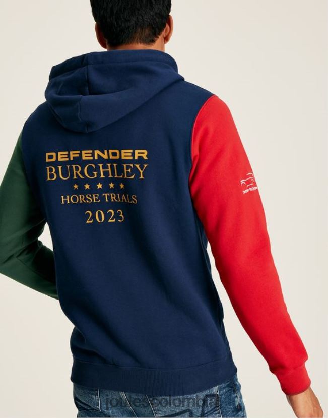 Joules vestir hombres sudadera con capucha unisex burghley H0604R168 marina francesa