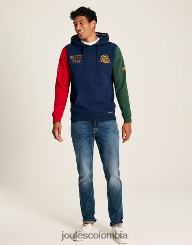 Joules vestir hombres sudadera con capucha unisex burghley H0604R168 marina francesa