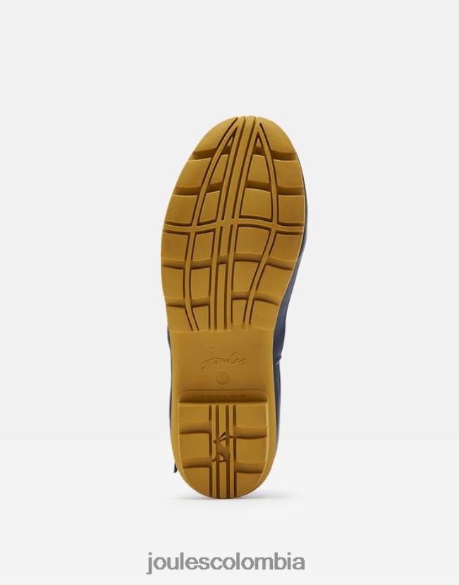 Joules calzado mujer botas de lluvia de media altura con estampado Molly H0604R145 punto de la marina francesa