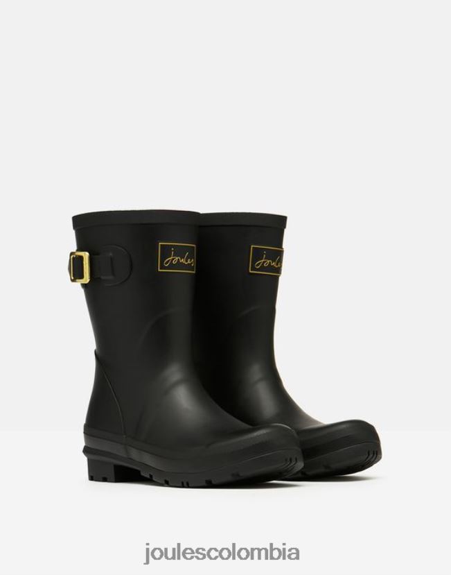 Joules calzado mujer botas de lluvia estampadas de altura media molly H0604R149 abeja grabada en oro