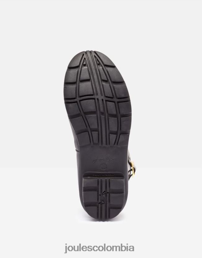 Joules calzado mujer botas de lluvia estampadas de altura media molly H0604R6 abejas metálicas negras