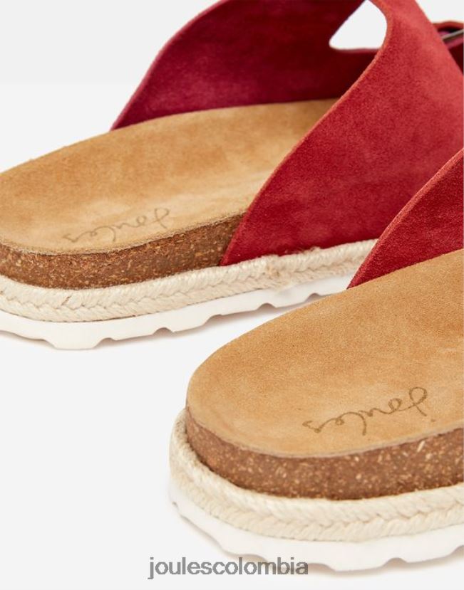 Joules calzado mujer sandalias lucinda de ante con hebilla H0604R143 rosa multicolor