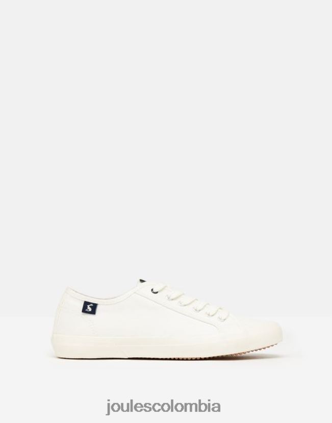 Joules calzado mujer zapatillas con bomba costera orgánica H0604R141 blanco