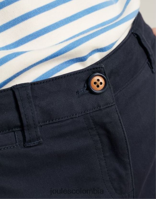 Joules vestir mujer pantalones cortos chinos de longitud media H0604R46 marina francesa