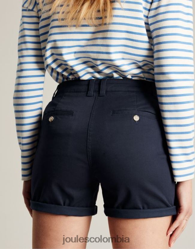 Joules vestir mujer pantalones cortos chinos de longitud media H0604R46 marina francesa