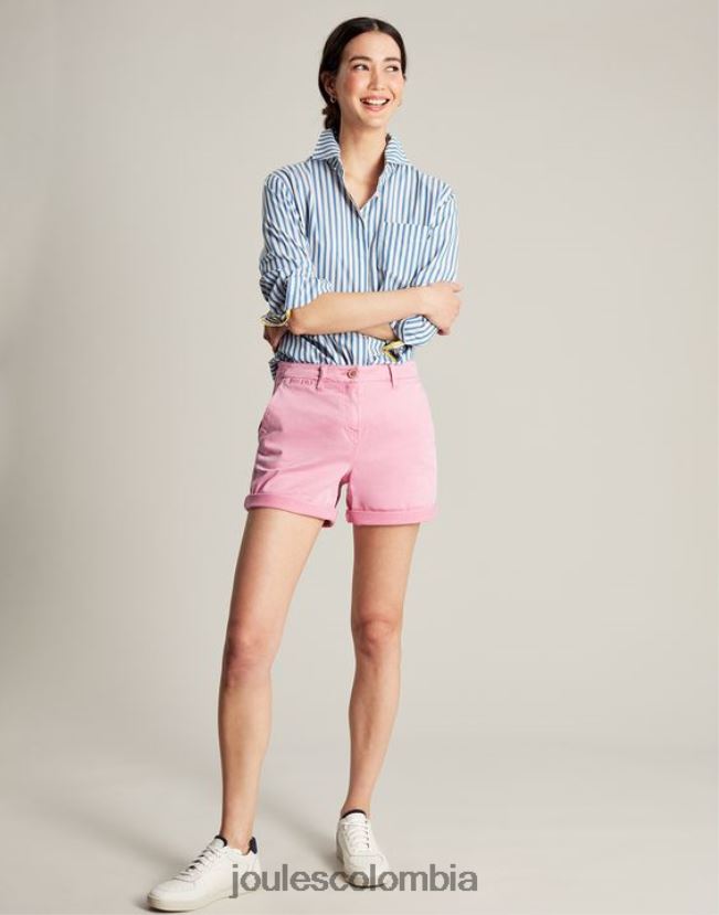Joules vestir mujer pantalones cortos chinos de longitud media H0604R71 rosa