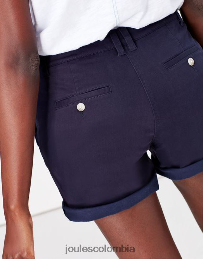 Joules vestir mujer shorts chinos estilo crucero de largo medio H0604R82 marina francesa