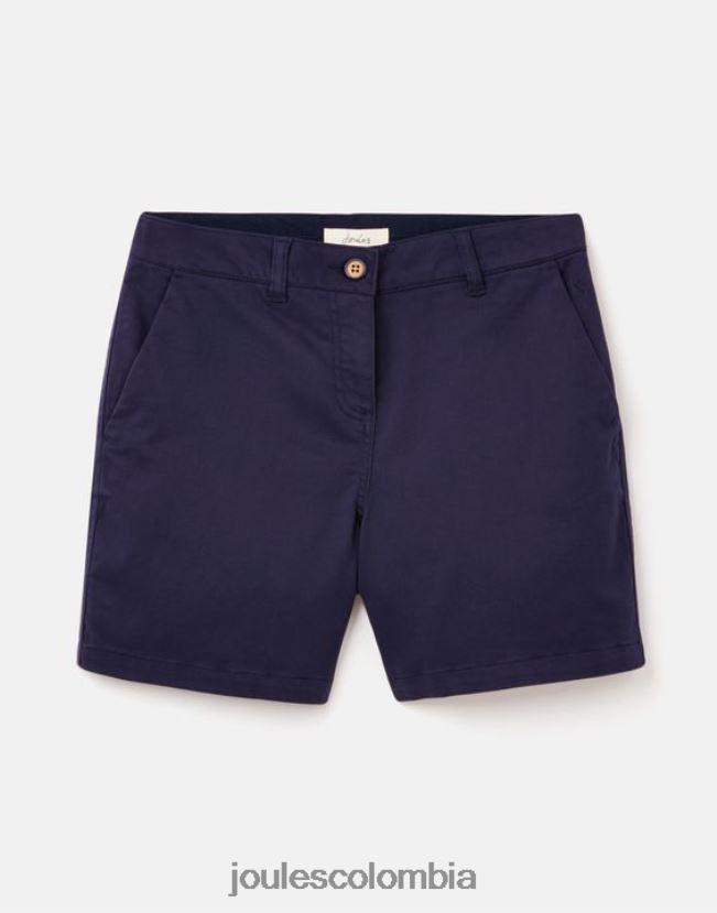 Joules vestir mujer shorts chinos estilo crucero de largo medio H0604R82 marina francesa