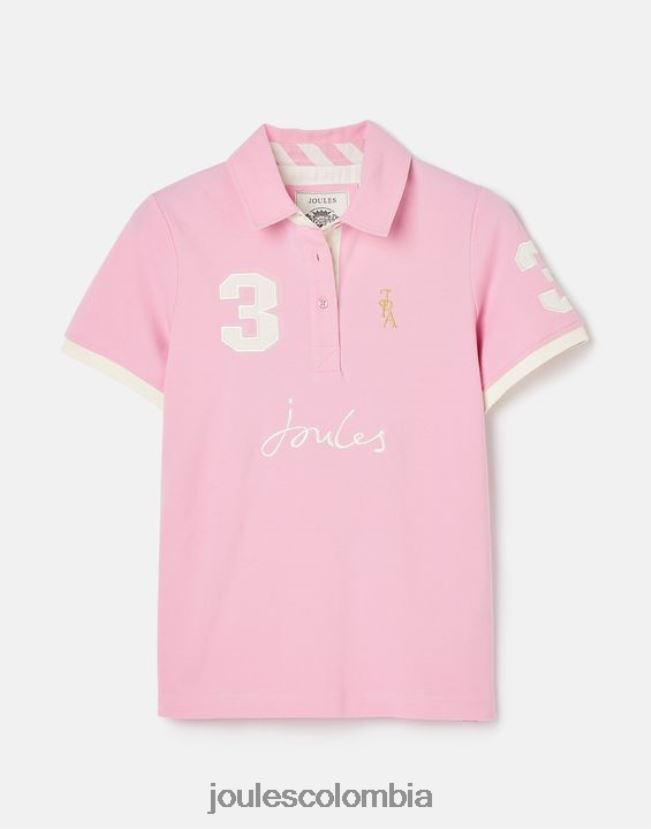 Joules vestir mujer polo de beaufort H0604R72 Rosa claro
