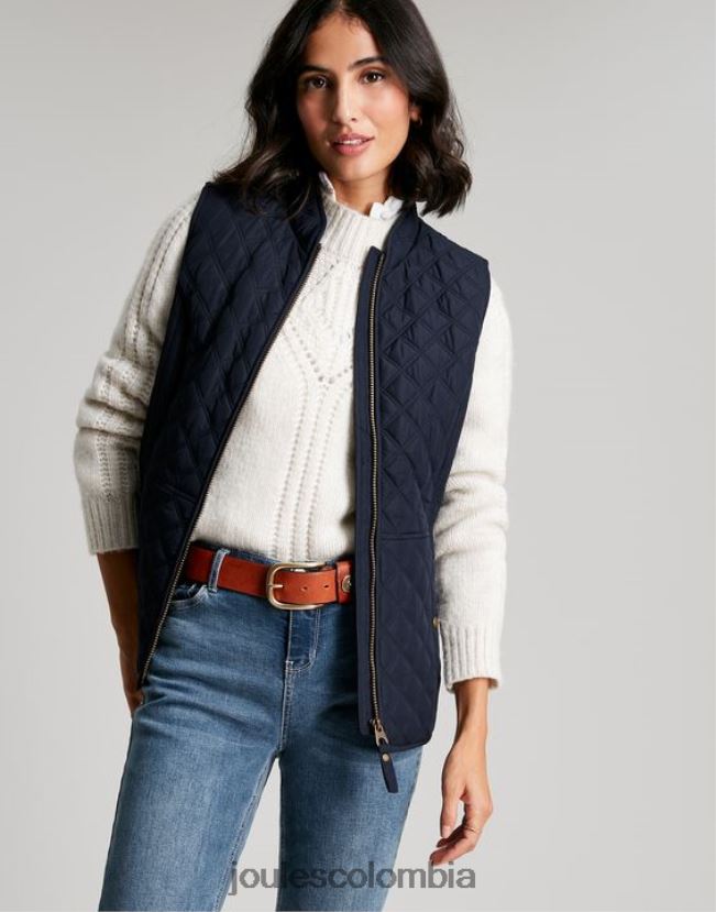 Joules vestir mujer chaleco acolchado con diamantes minx H0604R35 marina marina