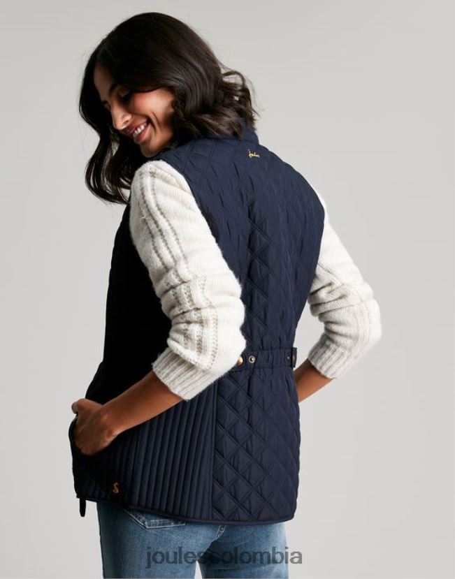 Joules vestir mujer chaleco acolchado con diamantes minx H0604R35 marina marina