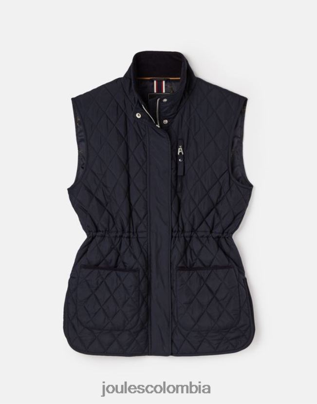 Joules vestir mujer chaleco kempton con colcha de diamantes H0604R39 marina marina