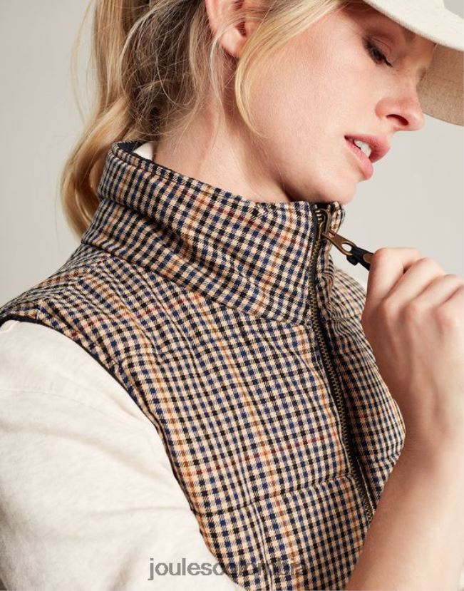 Joules vestir mujer chaleco reversible con colcha de diamantes atwell H0604R50 negro