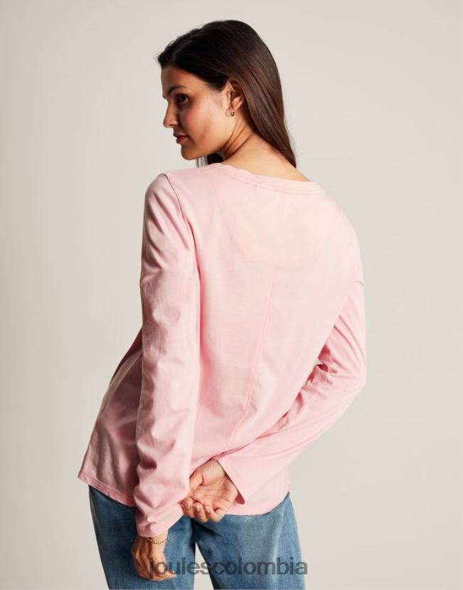 Joules vestir mujer top de manga larga con cuello redondo holly H0604R40 bailarina