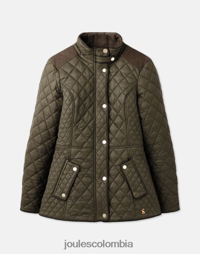 Joules vestir mujer chaqueta acolchada newdale H0604R52 hoja de uva