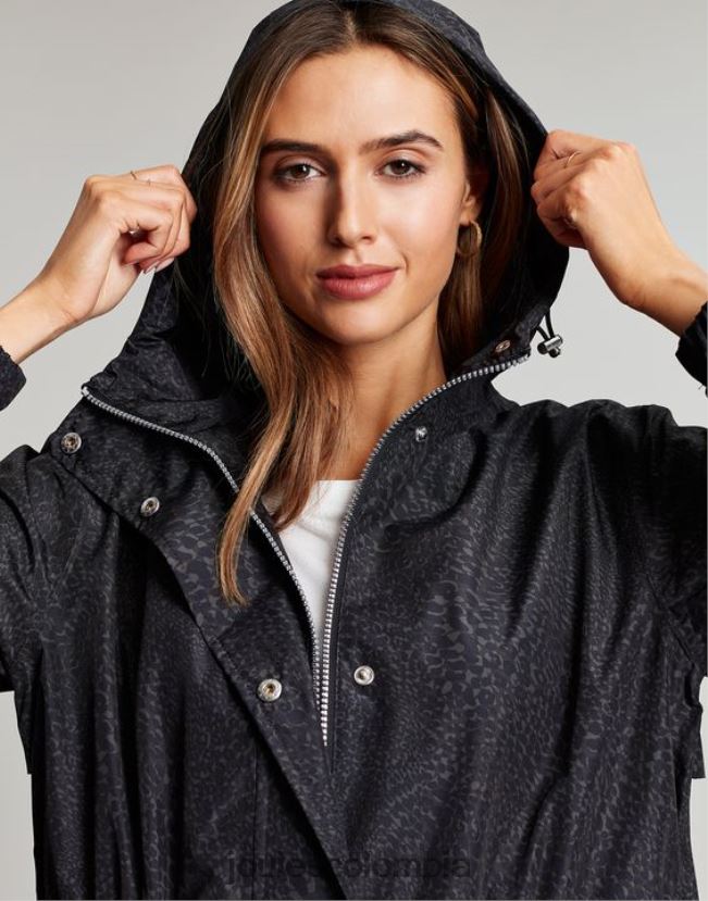 Joules vestir mujer chaqueta plegable impermeable tenby H0604R14 leopardo ondulado