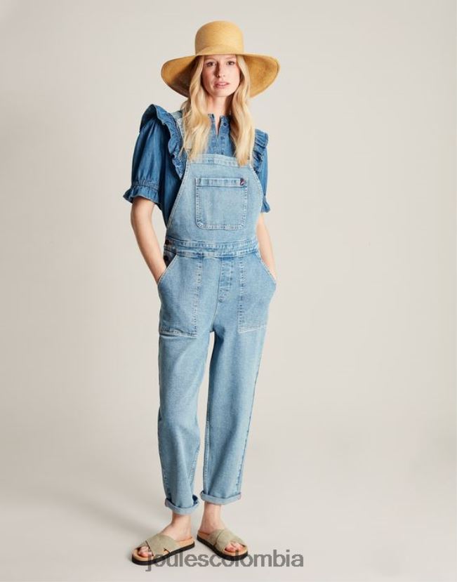 Joules vestir mujer overol de pernera recta rampling H0604R61 índigo claro
